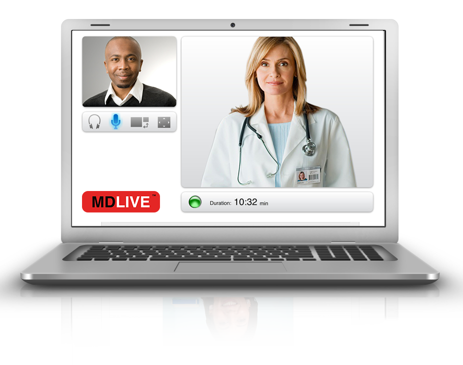 שירות MDLIVE וידאו צ'אט עם רופא