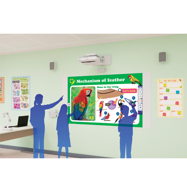 חברת Epson משיקה מקרן אינטראקטיבי לתחום החינוך המאפשר שיתוף עבודת תלמידים – גם מהסמארטפון - על מסך ענק  